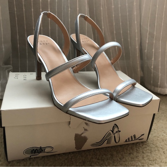 a new day Shoes - Women's Nala Heels - A New Day™ Silver Size 6.5